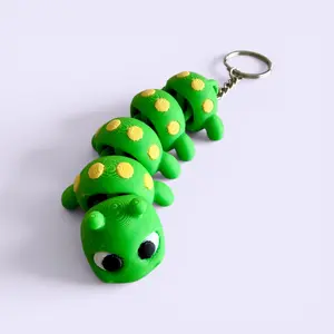 Articulated Caterpillar Fidget Keychain – Cute Wiggle Sensory Toy