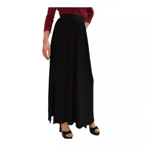 Janet's Closet Flowy Long  Modest Maxi Skirt Minimalist Basic Comfort