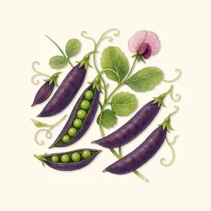 Vego Garden Organic Purple Magnolia Pea Seeds