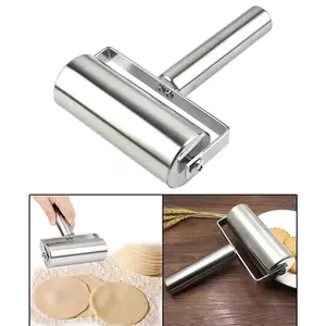 Stainless Steel Dough Roller Two-sided kitchen Nonstick Rolling Pin Home Baking Tools For Fondant Pie Crust Cookie Pastry Pizza Bakeware