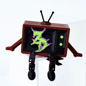 Zeds Dead TV Buddy Rave Hair Clip, 3D Printed EDM Fashion Hair Accessory