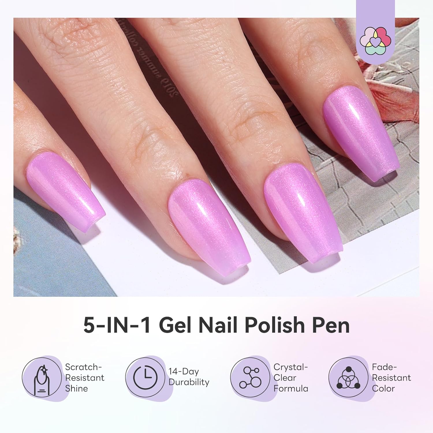 easy gel nail polish pen application close up