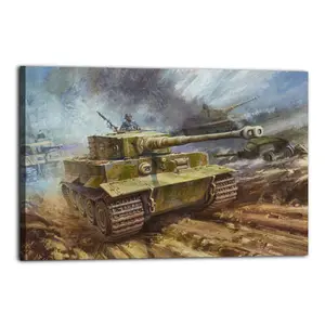 Military Tank Poster Tiger I（1） Poster Decorative Painting Canvas Wall Art Picture Print Modern Family Bedroom Decor