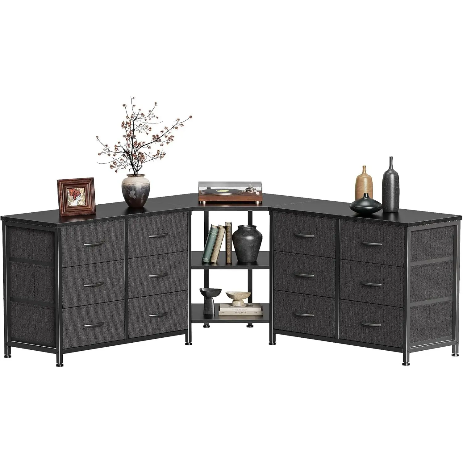 white christmas dresses Lancaster - Amish Corner Cabinet with Open Shelves