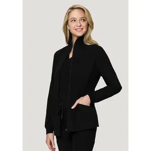 Women's Modern Scrub Jacket Black