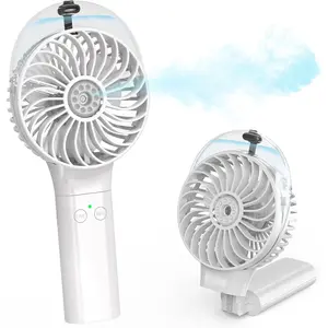 Portable Handheld Misting Fan,water bottle fan 3000mAh Rechargeable Battery Operated, 180 °   Foldable, Mini Personal Fan with Water Sprayer for Travel, Makeup, Home, Office, Camping, Outdoors