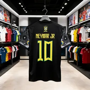 24 25 Brazil National Team Short Sleeve Training Jersey 10# Neymar JR Soccer Jersey