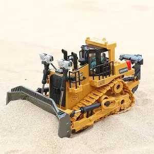 Remote-controlled Toy Bulldozer With Dual Batteries And Strong Horsepower, The Best Gift For Construction Enthusiasts