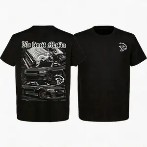 SRT Hellcat T-Shirt - Dodge Muscle Car Tee, Hemi Enegine Unisex Ultra Cotton T-Shirt Top Menswear Car Enthusiast Gift For Men，Cotton Stretch Short Sleeve Crewneck shirts