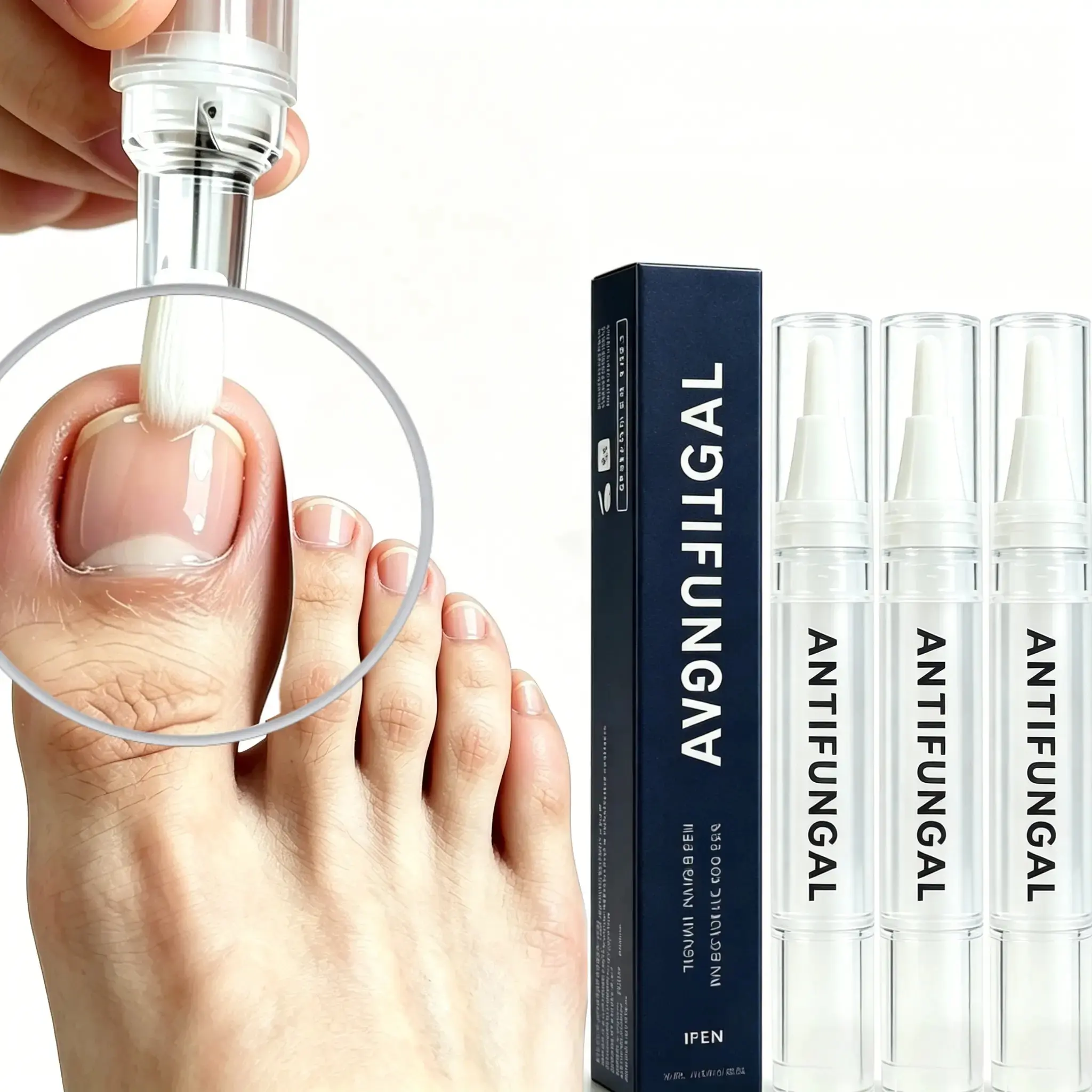 Triple-Action Nail Conditioner with 25% Undecylenic Acid - Triple Action Solution for Damaged Fingernails & Toenails, Damaged Nails