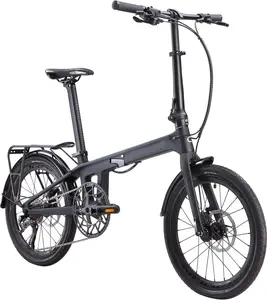 New Upgrade Folding Bike, 20 Inch Carbon Fiber Frame with Carbon Wheelset 9 Speed Mini City Bike Foldable Bicycle for Women Adults Men Ultra-Light