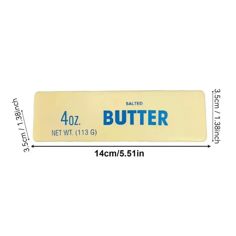 Squishy Elastic Butter Stick Fidget Toy Cheese Shape Stress Relief Game Funny Decompression Prank Squeeze Toy for Anxiety Relief