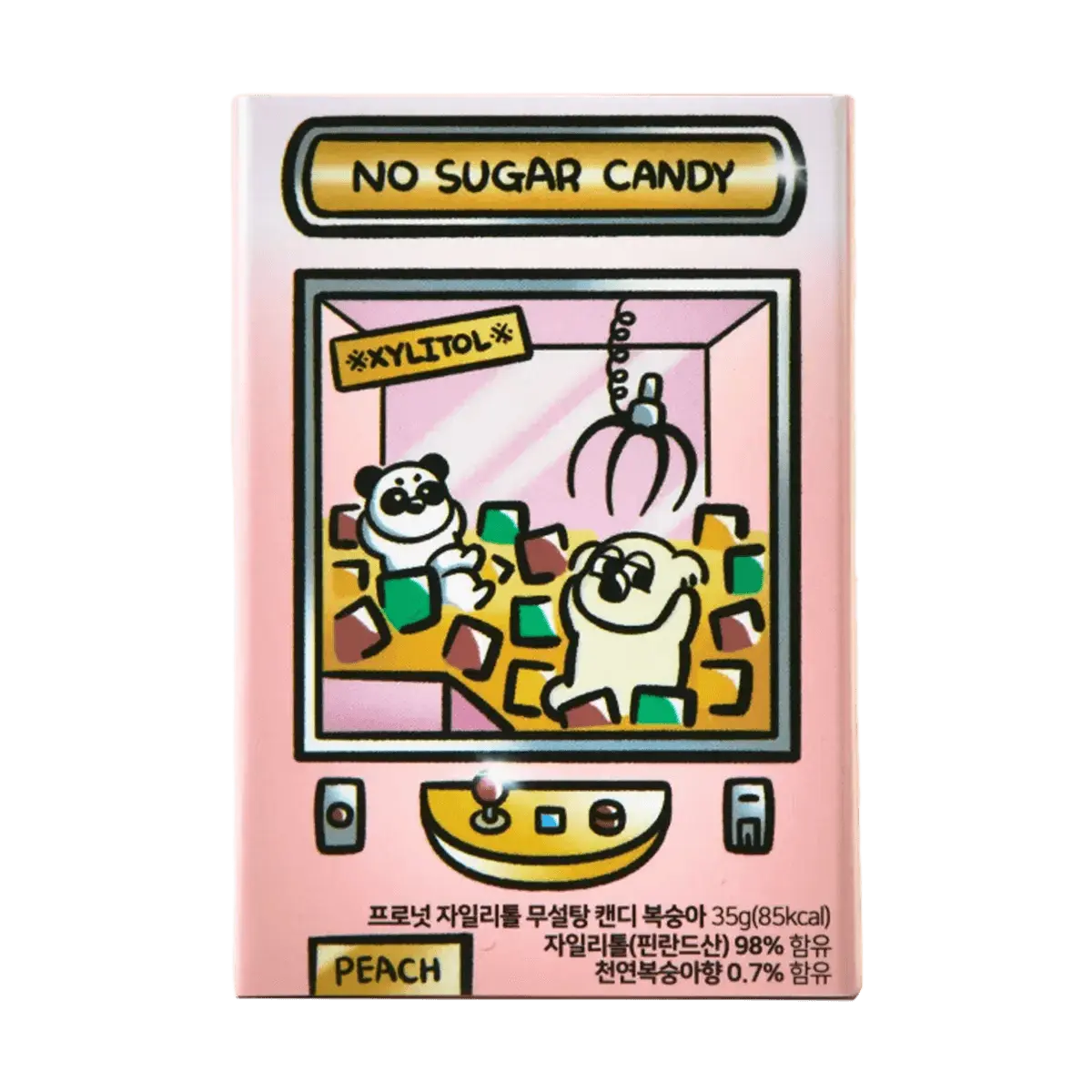 PRONUT Sugar-Free Peach Mints with Xylitol - Low Calorie, Keto Friendly, Olive Young , 30g PRONUT Sugar-Free Peach Mints with Xylitol - Low Calorie, Keto Friendly, Olive Young , 30g