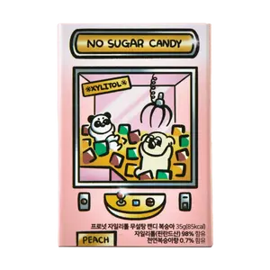 PRONUT Sugar-Free Peach Mints with Xylitol - Low Calorie, Keto Friendly, Olive Young , 30g