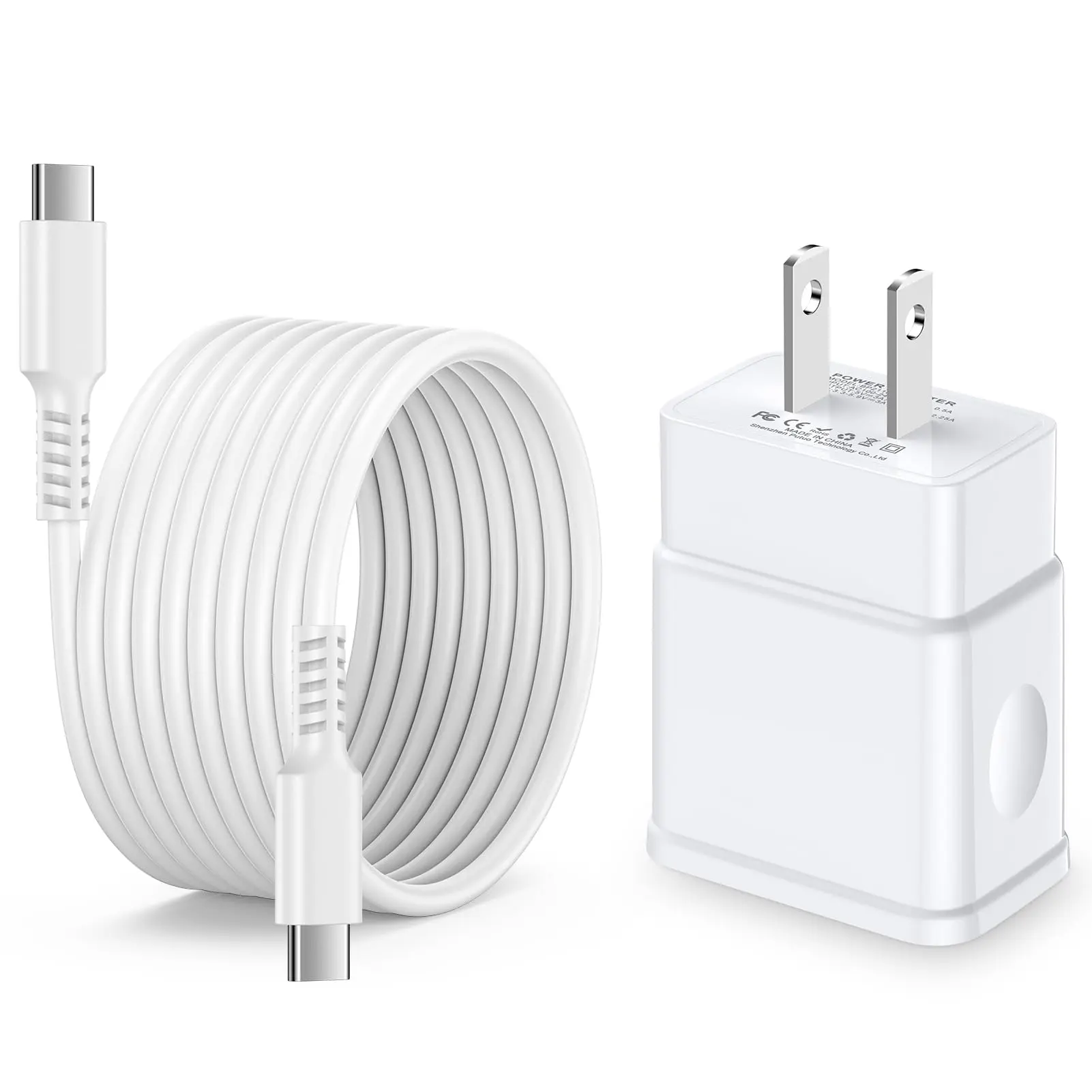 For 25W Samsung S25 FE Fast Charger Block C to C Charger for Samsung S25FE Cord Type C Cable Fast Charging for Galaxy S26/S26+/S26 Ultra/A27 5G/A26/A16/A17/A57/A37/A56/A36/S25+/S25 Edge/S24 Ultra/S24/S23/S22