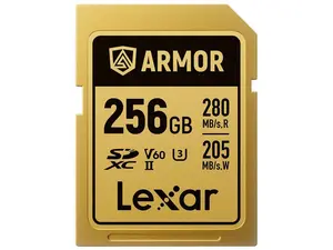 Lexar Professional ARMOR GOLD 256GB UHS-II V60 SDXC Memory Card