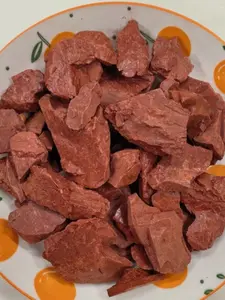 Red Clay, Natural earth lump, Fine and crisp red home decorative stone, Pica-style block stone. It can also be used for flower pot decoration and filling, An exquisite natural stone material