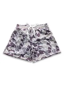Camouflage Grey Print Summer Boy Swim Short trunks