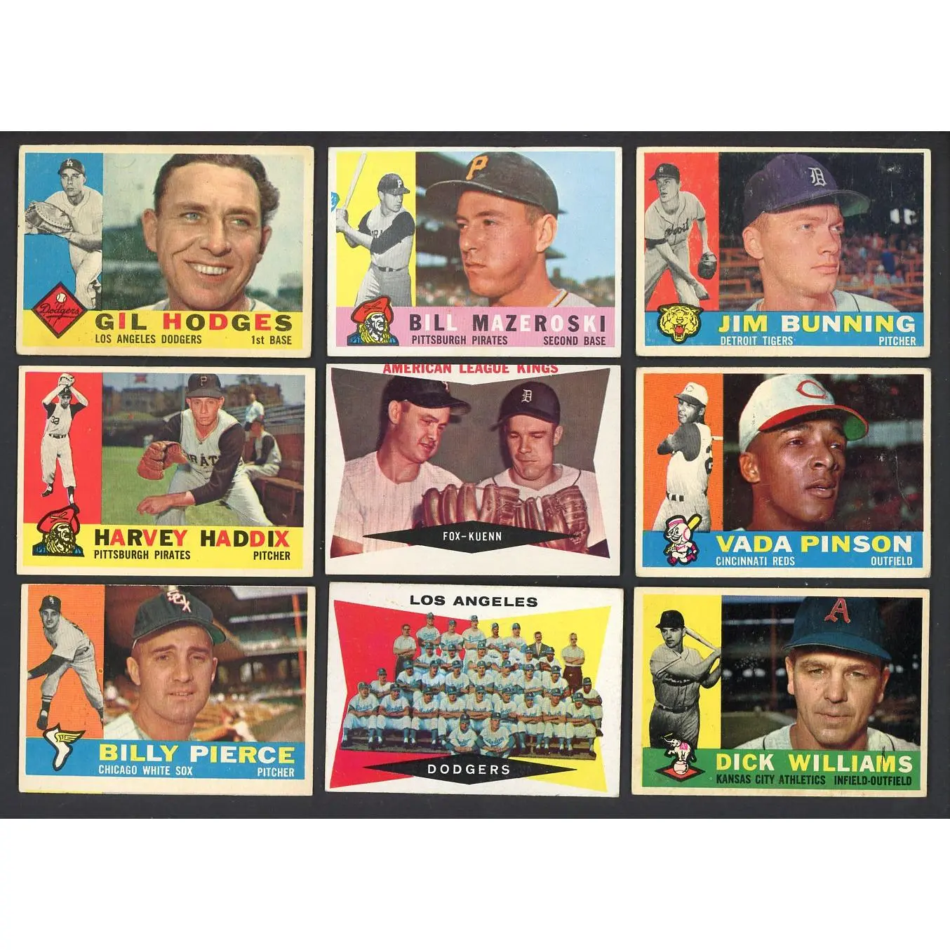 1960 Topps Set Lot 79 Diff VG-EX Bunning Hodges Mazeroski 557665