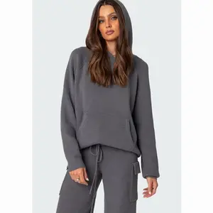 EDIKTED Wynter Oversized Knit Hoodie