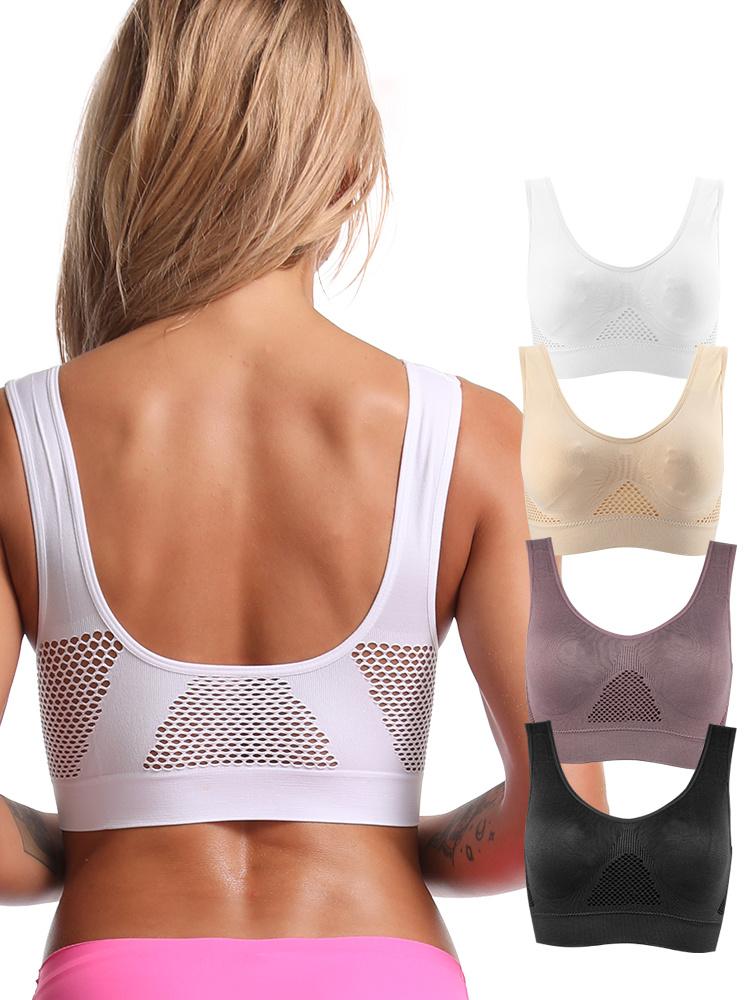 Bras for Women Seamless Bra with Pads Easy Comfort Bra Everyday Push Up Bralette Vest Wireless Brassiere Bra