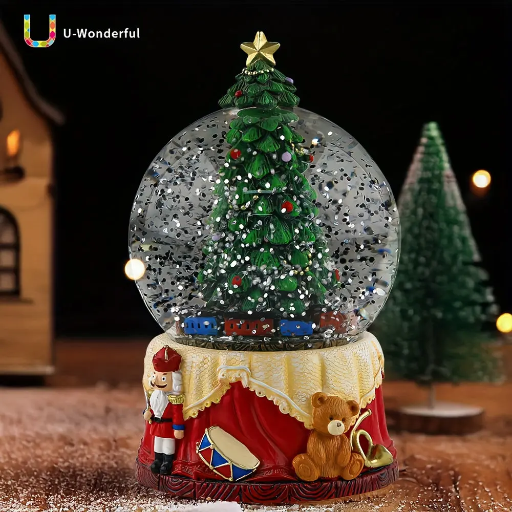 Large Clear Dome Snow Globe Winter Wonderland Centerpiece