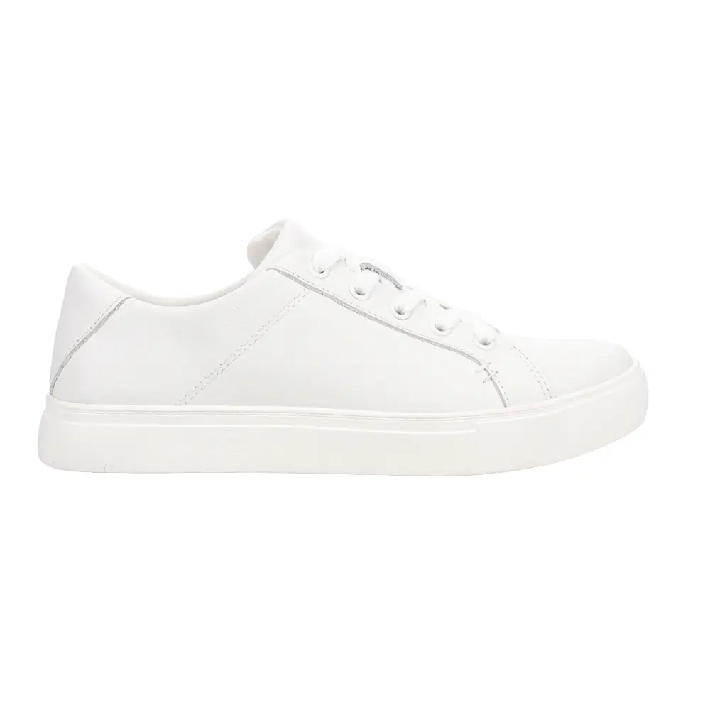 TOMS Womens Kameron Lace Up Sneakers Shoes Casual - White TOMS Womens Kameron Lace Up Sneakers Shoes Casual - White