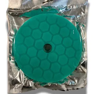 Hall of Fame Detail - Hex-Logic 6.5 Inch Buffing Pad Hex Logic Buffing & Polishing Pad, Heavy Cut: Green (6.5 Inch for 6 inch 150mm Backing Plate) Polishing Pad for Car Buffer and Polisher Waxing