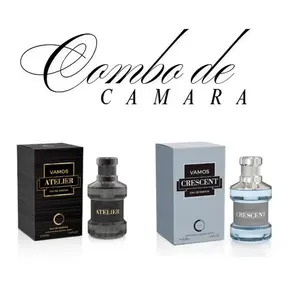 Vamos Atelier & Vamos Crescent Perfume Combo 100ml Premium Fragrance Set for Men Eau de Parfum Classic Scent