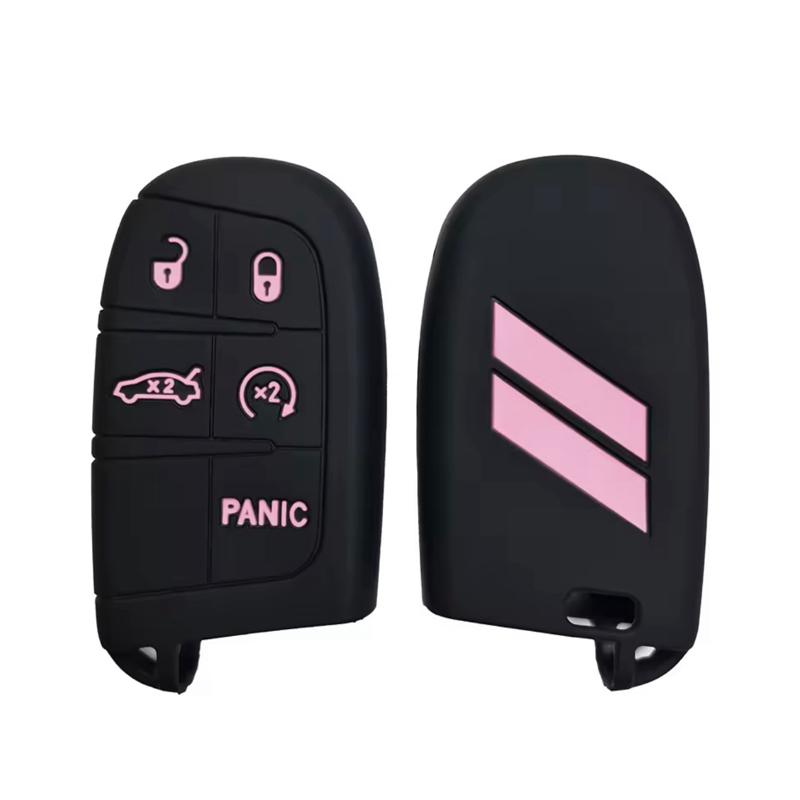 Dodge Car Key Cover Case Protector For Scat pack 392 Charger Challenger (QTY 1) Red Truck Accessories Vehicle