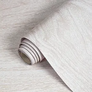 White Wood Contact Paper for Cabinets and Drawers Wood Grain Peel and Stick Wallpaper for Furniture Table Shelf Liner Self-Adhesive Wallpaper Vinyl Waterproof Easy to Install/Clean 18Inw 118Inl Lativo