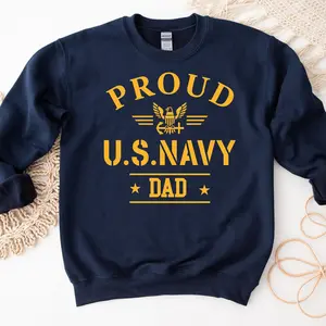 Proud Navy Family Sweatshirt, Custom Military Shirt, Navy Graduation Hoodie, Boot Camp Tee, Army Mom Dad Gift
