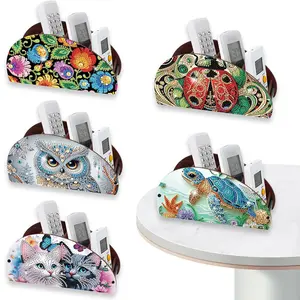 DIY Diamond Arts Colorful Painting Kit Storage Box, DIY Diamond Arts Colorful Painting Organizer Box with Tools, Home Dining Living Room Table Top Art Decoration, Handmade Gifts