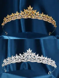 Women's Crystal Headpiece, Wedding Crown Accessory, Princess Party Tiara, Bride Diamond Hairband, Valentine's Day Gift, Wedding Decoration, Bridal