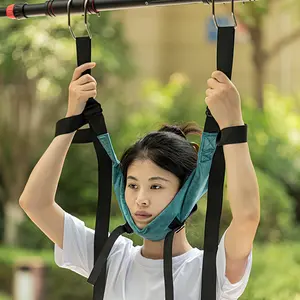 Multifunctional neck training belt| Household/Outdoor Portable Stretcher| Hangable door/pull-up rod use| Posture Strap