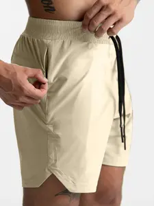 Men's Running Shorts, Gym Sports Outdoor Training Casual Daily Wear, Lightweight Single Layer Summer Men's Shorts, Sporty Fitted Short Pants