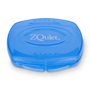 ZQuiet Premium Storage Case for ZQuiet Comfort or Firm Mouthpiece - Protects and Prolongs Life of Living Hinge - Size 1 or 2 Compatible