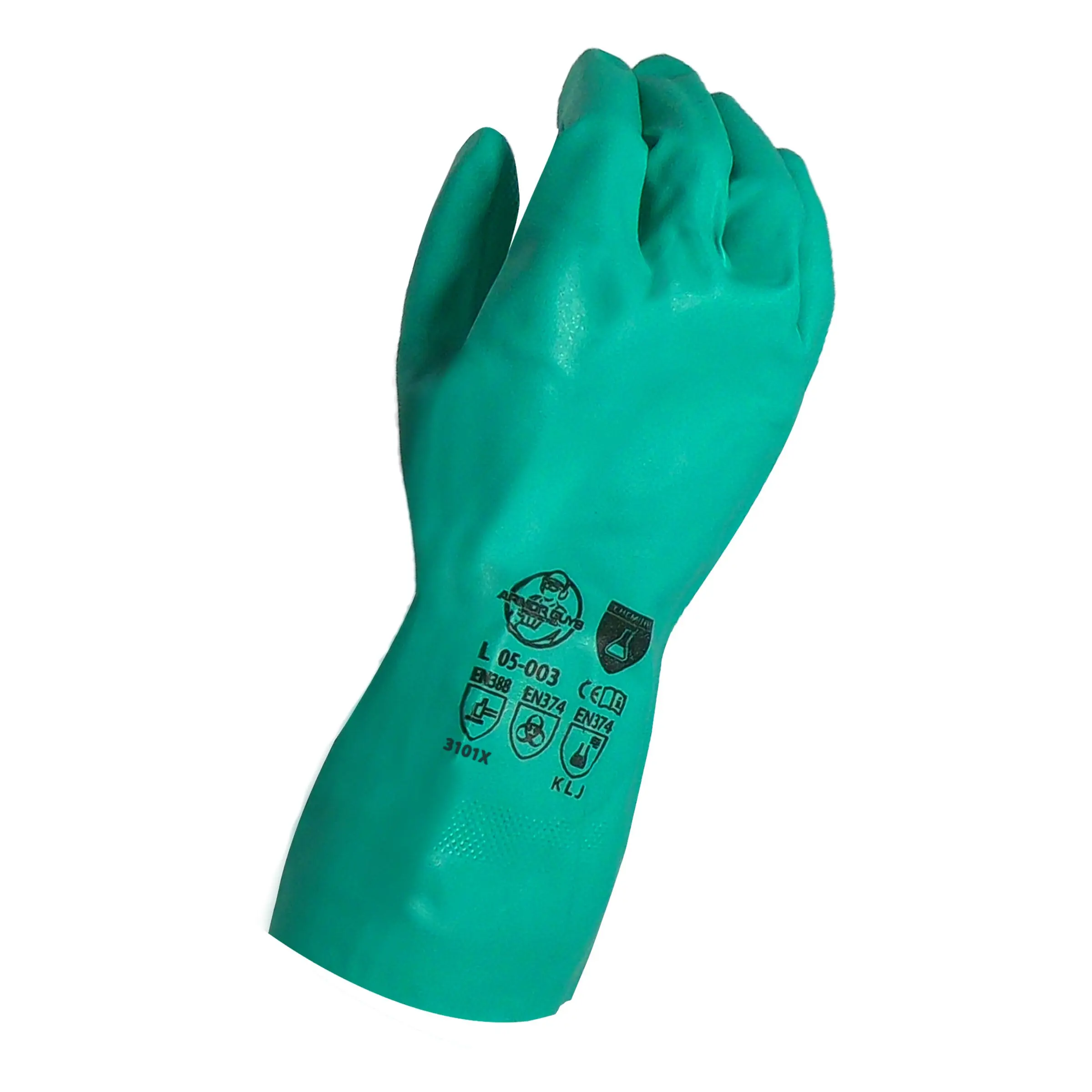 05-003 Chemiflex® Gloves – FDA Compliant, Chemical Grip, Flock-Lined Comfort