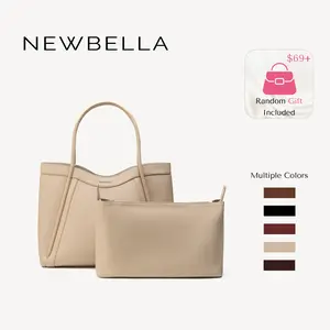 NEWBELLA Kelly L Size 2 PCS Set Tote Bag - Work Daily PU Material,elegant stylish purse for women, dealsforyoudays,FallFreshness