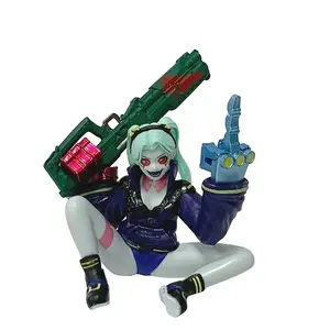 Anime Game Cyberpunk：Edgerunners 11-21cm Sitting Rebecca Battle Edition David Handheld Action Figure Model Toy Xma Birthday Gift