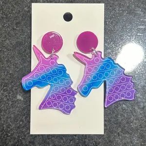 Fidget Popper toy earrings