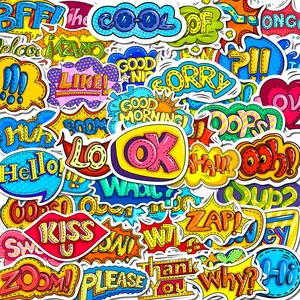 Colorful Letter Sticker, 46pcs/set Self Adhesive Decorative Sticker, DIY Decals for Water Bottle, Laptop, Phone Case, Scrapbooking, Journal Making