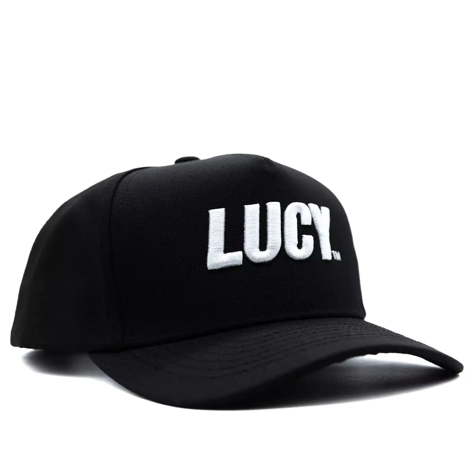 All Black Fashion Snapback Hat, Casual LUCY Embroidered Baseball Cap with Adjustable Snap Closure, Black Snapback Hats, Snapback Hats