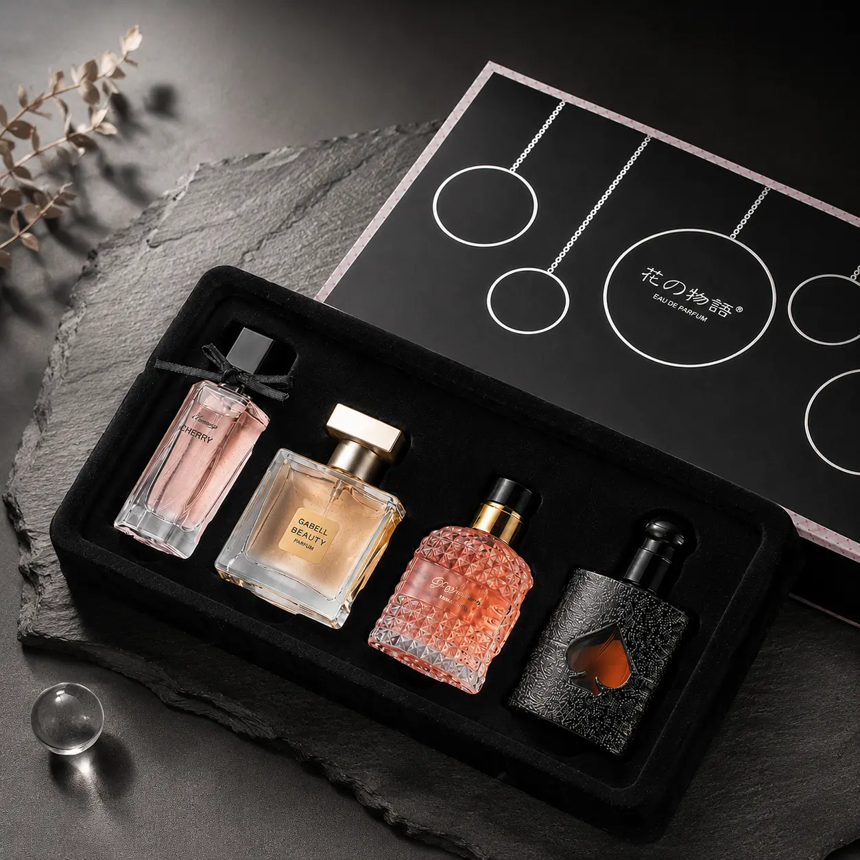 The Language of Flowers Perfume Set | 30mL*1+25mL*3 |  Fragrance Four-piece Set | | women's perfume | long lasting perfume | Scented Fragrance Set | perfect birthday gift Long-Lasting Gourmand Floral