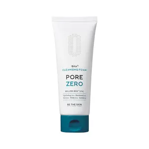 [Be The Skin] BHA+ PORE ZERO Cleansing Foam 150ml - Face wash cleanser for pore care and sebum control, For sensitive and combination skin, Naturally derived Willow-BHA 1%, Green Fruits, Prunus davidianaFranch & Mexican Chia Seed Extract