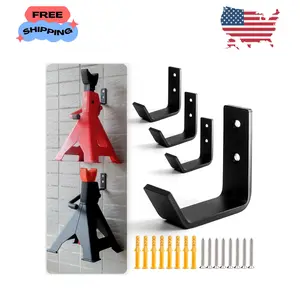 4 Packs Jack Stands Wall Mount Organizer, Heavy Duty Stainless Steel Holder Hook
