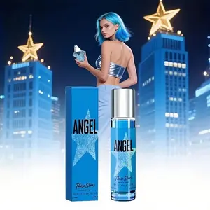 Star Angel Heart Women's Perfume, 10ML/0.34oz Blue, Long-Lasting Fresh Fruit Floral Scent, Confidence Boosting, Star Design, Leak-Proof, Floral Fruity Fragrance, Elegant Scent