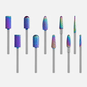 MelodySusie Nail Drill Bits Set for Gel & Acrylic Nails 3/32" Shank Universal Shank Size Professional Manicure Pedicure Tools