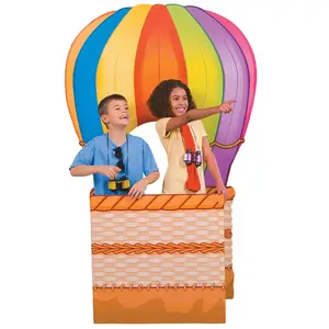 45 1/2" x 71 1/2" 3D Hot Air Balloon Cardboard Cutout Stand-Up