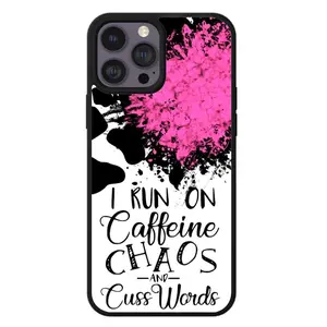 Cow Print and Pink Sarcastic Phone Case - Shockproof TPU Protection Cover with Unique Cow Print Pattern, Lightweight Design & Elevated Beveled Edge
